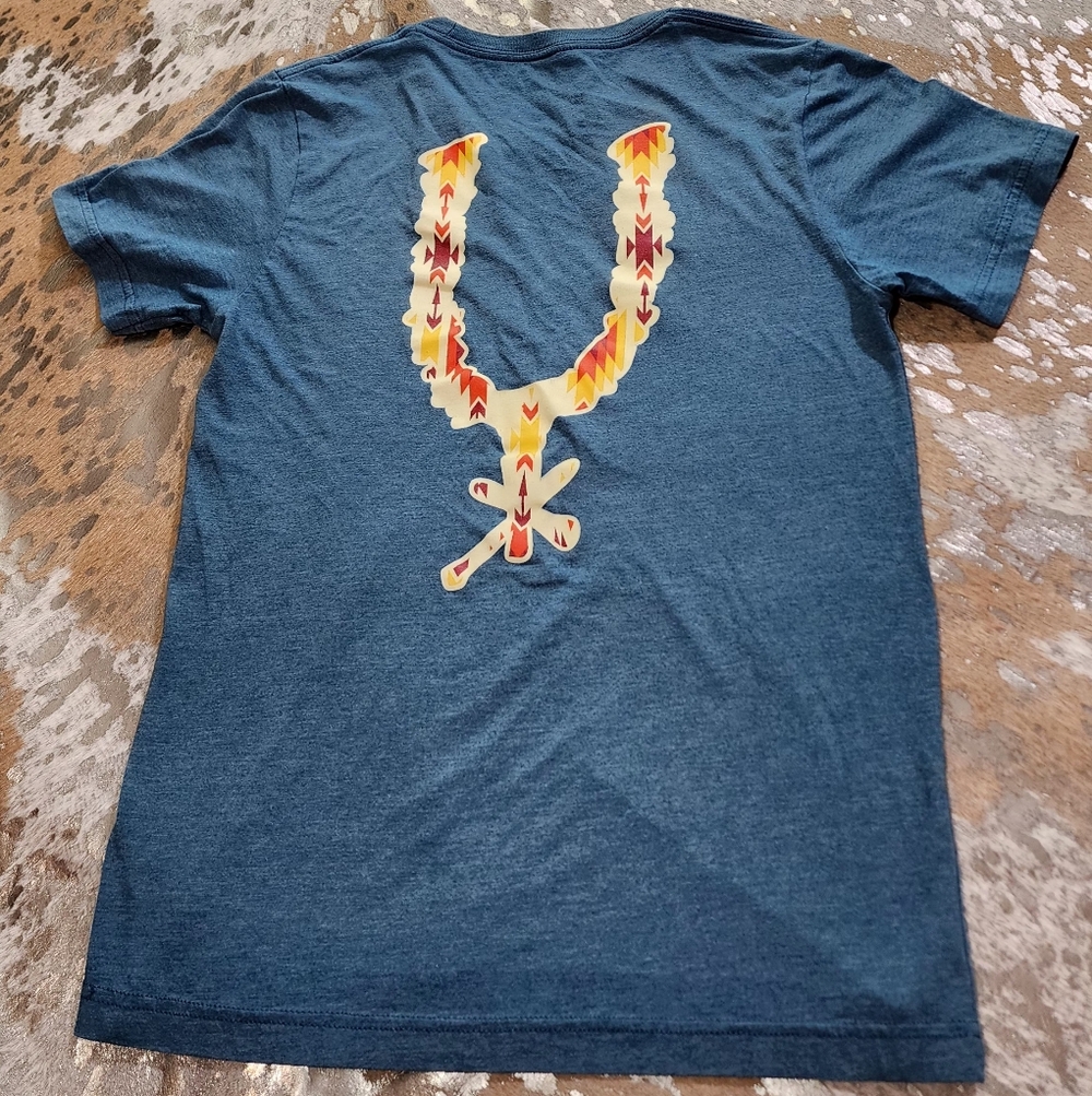 Navy Graphic Tee with Vibrant Design